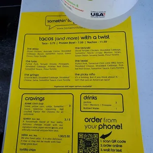 2/16/22 menu (slightly highly prices nowadays)