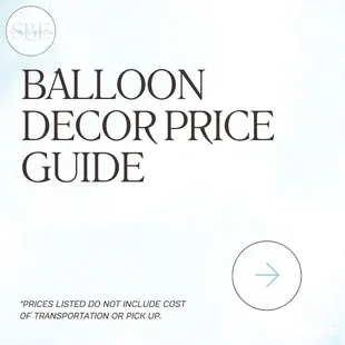 Balloon Price Guide