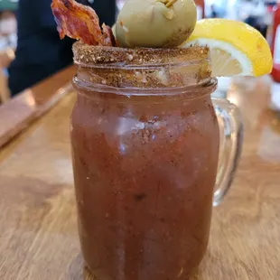 Perfect bloody from one of our favorite waitresses. Thanks Courtney.
