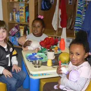 Some of the students from our Pre-K class