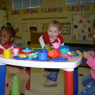 Toddlers having a great time