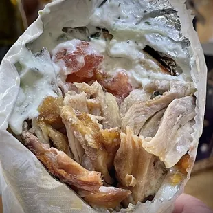 Chicken gyro sandwich