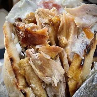 Chicken gyro sandwich