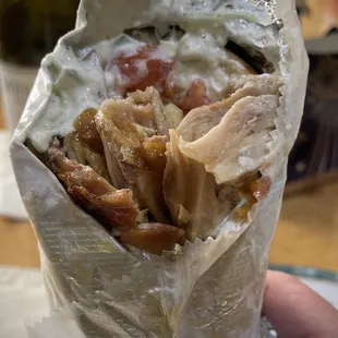 Chicken gyro sandwich