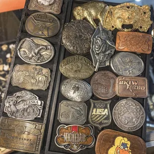 Vintage belt buckles