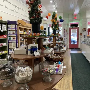 the inside of a store