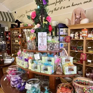 Homemade Chocolate Crosses, Bunnies and Eggs! Open M-F 12-8 and Saturday 10-8 Closed Easter