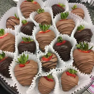 Delicious chocolate covered strawberries!