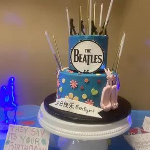 a beatles birthday cake