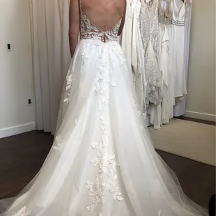 Back of the dress and train.