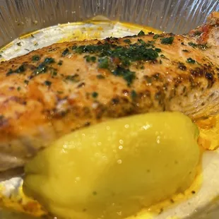 Tonight's dish is salmon!