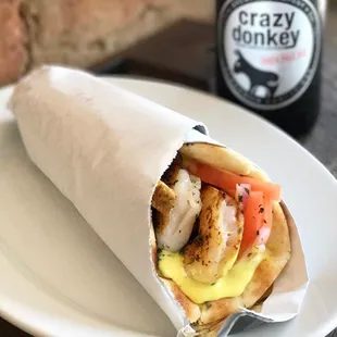 Pork Souvlaki Sandwich