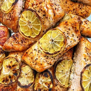 Broiled Lemon Pepper Salmon
