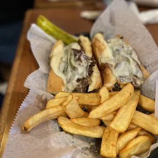 Philly Cheese Steak with Steak Fries