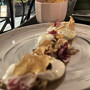 Burrata with truffle sauce