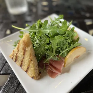 a plate of food on a table