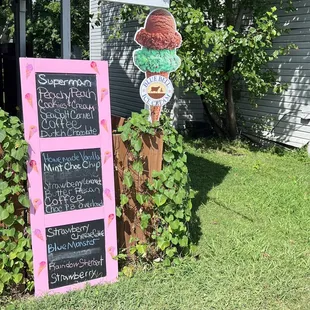 There's an outdoor eating area.