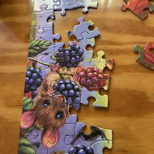 I completed some of the mouse and berries :)