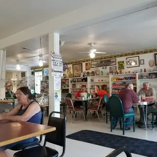 people sitting at tables