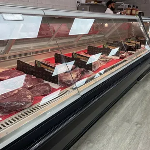 a display of meat