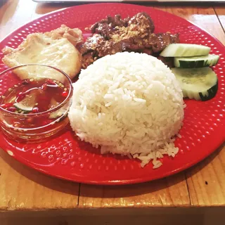 Khao Moo Tod Kratiam Prik Thai