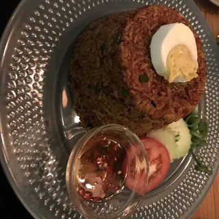 Khao Pad Nam Prik Pao Pla Sa Lid