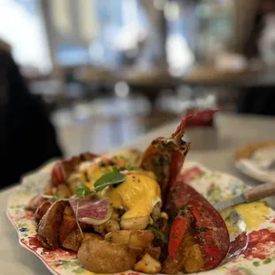 Half Lobster Benedict