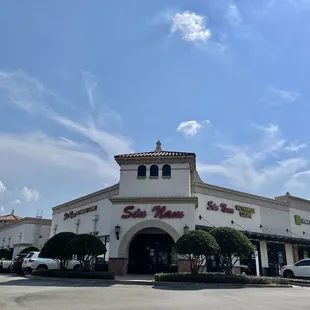 the front of the restaurant