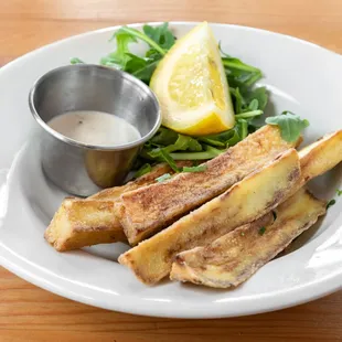 Eggplant Fries

With tahini date sauce