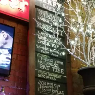 Decent tap list.