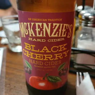 Black Cherry  Hard Cider.
