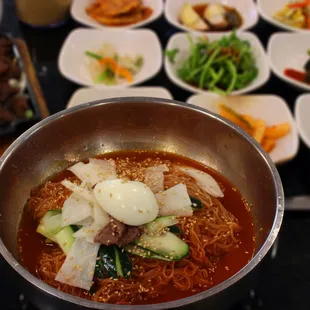 This place has the most authentic Korean Cold Spicy Noodle for hot summer days.