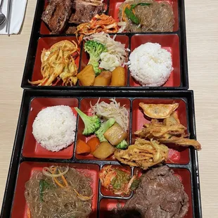 Galbi Lunch Box and Bulgogi Lunch Box
