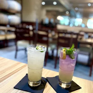 El Bonita Margarita and Calistoga Collins