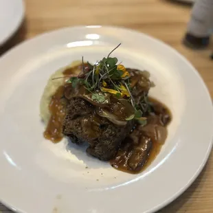 Meatloaf and scalloped potatoes