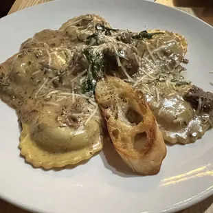 Short Rib Mushroom Ravioli