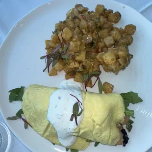 Lobster omelette