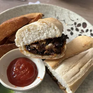 Kimchi Korean Cheesesteak Sandwich