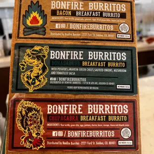 a stack of coffee boxes