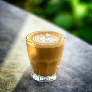 Flat white with almond milk