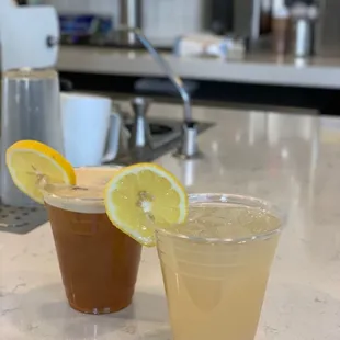 Summer specials : cold brew lemonade and honey lavender lemonade