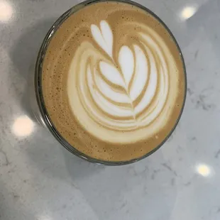 Seasonal orange latte