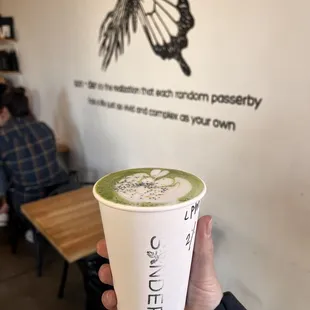 Lemon poppyseed matcha