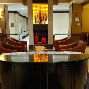 Inside the lobby