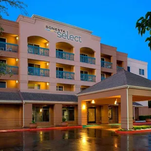 Hotel exterior night
