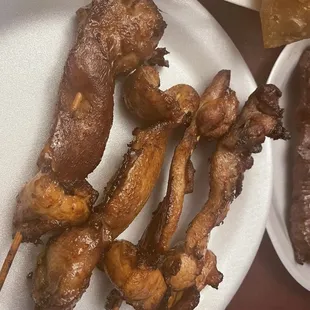 Chicken on the stick