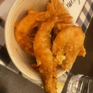 Fried prawns