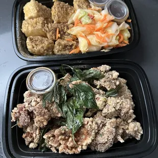 Obsessed! Tofu &amp; chicken bites