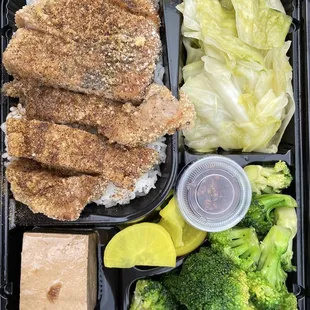 Pork chop bento