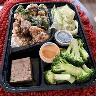 Chicken bites bento